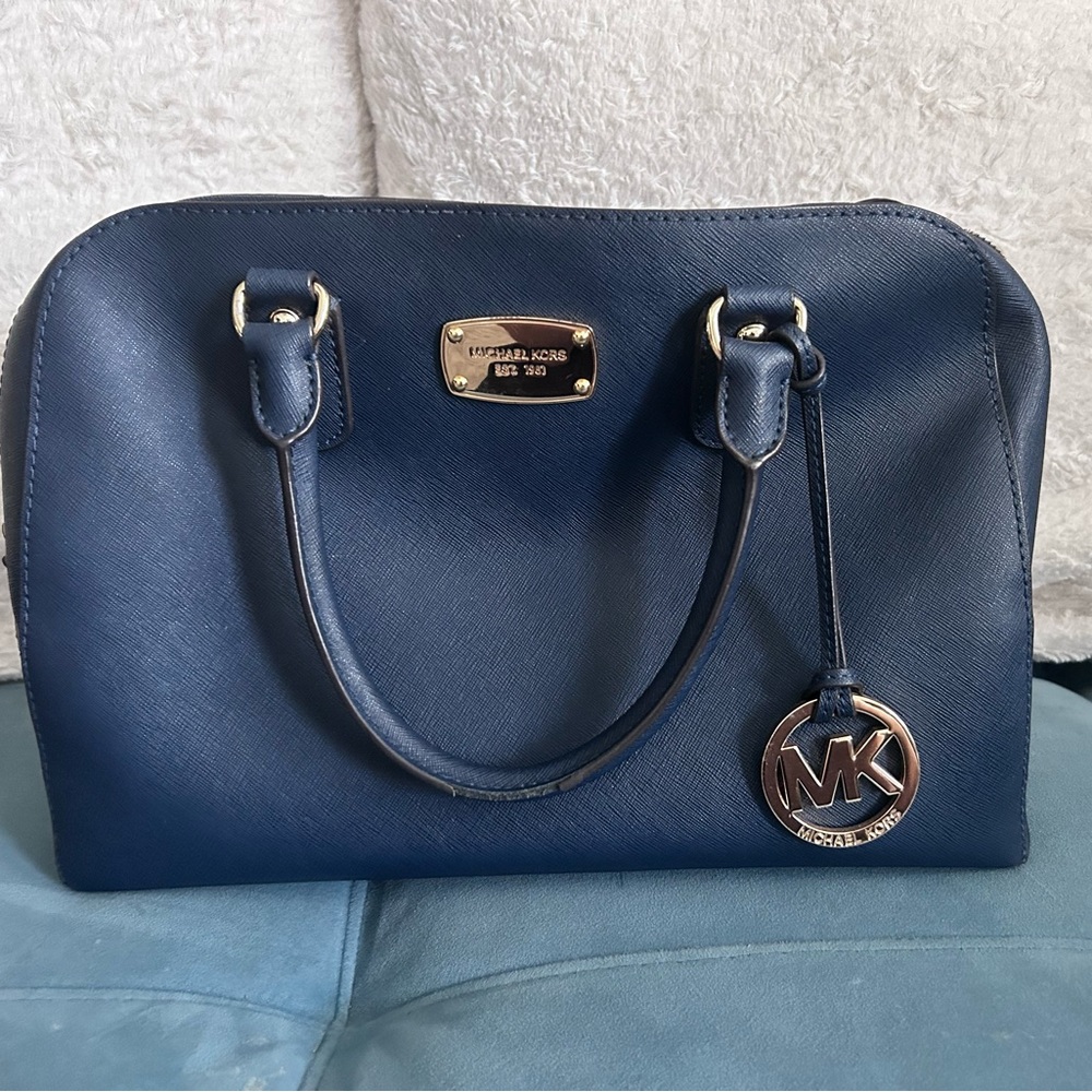 Navy Blue Michael Kors Purse